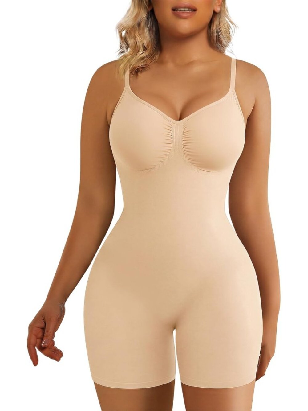 Tummy Control Bodysuit for Women | Mid Thigh Shaper Shorts | Lifted Look